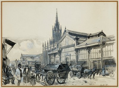 Campfield Market og St. Matthew's Church av Henry Edward Tidmarsh