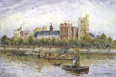 Lambeth Palace og kirke av Henry Edward Tidmarsh