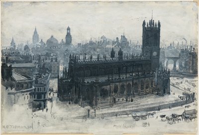 Manchester fra Grammer School av Henry Edward Tidmarsh