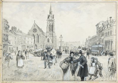 New Cross & St Paul's Church av Henry Edward Tidmarsh