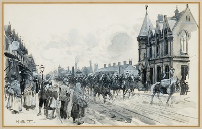 Salford Infantry Barracks and Free Library, Regent's Road av Henry Edward Tidmarsh
