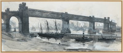 Skipskanalen, Runcorn Bridge av Henry Edward Tidmarsh