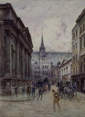 St. Lawrence Jewry og Guildhall av Henry Edward Tidmarsh