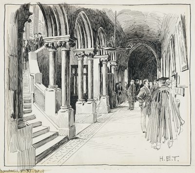 Inngangskorridoren, Owen's College av Henry Edward Tidmarsh