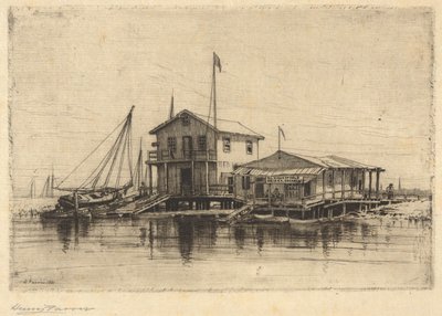 On the Creek, Long Island av Henry Farrer
