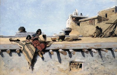Et indisk maleri Potter av Henry Francois Farny
