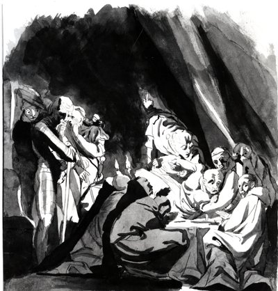 Death of Cardinal Beaufort, illustrasjon fra Shakespeares 