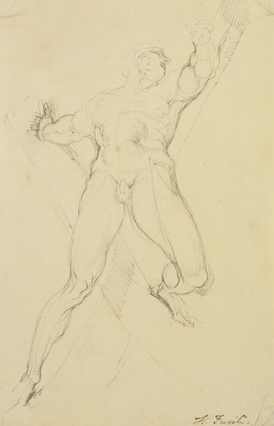 Haman, etter Michelangelo, av Johann Heinrich Füssli
