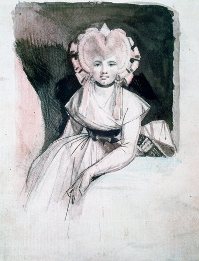 Portrett av fru Fuseli, 1741-1825 av Johann Heinrich Füssli