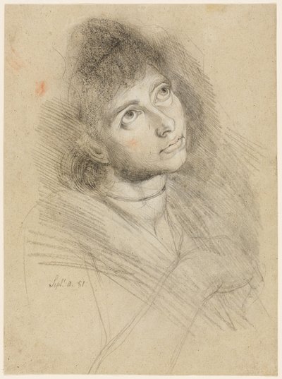 Portrett av en kvinne (Martha Hess) av Johann Heinrich Füssli