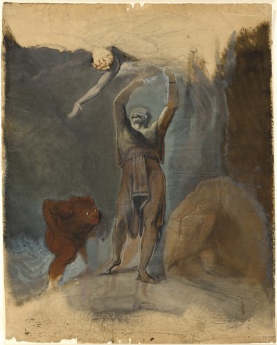 Prospero, Miranda, Caliban og Ariel av Johann Heinrich Füssli