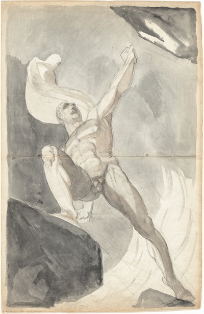 Satan som trosser himmelens krefter av Johann Heinrich Füssli