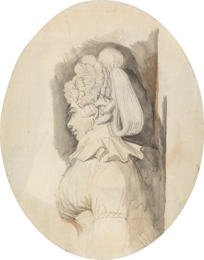 Studie av en dame av Johann Heinrich Füssli