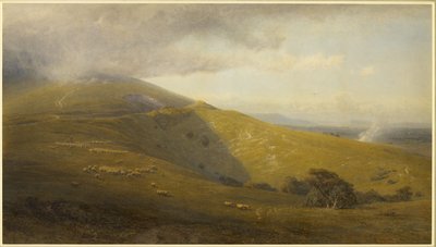 En utsikt over South Downs av Henry George Hine