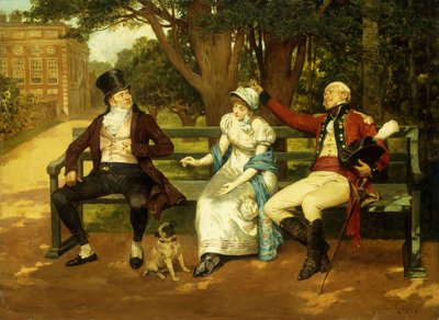 konkurrerer om oppmerksomhet, av Henry Gillard Glindoni