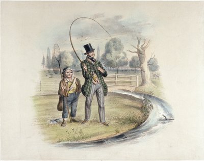 Abborfiske, Teddington, fra et sett med seks bilder av 