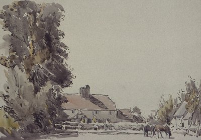 Gård og trær av Henry Herbert Bulman