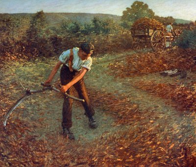 Mowing Bracken, c1903, 1912. av Henry Herbert La Thangue