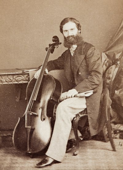 Portrett av Alfredo Piatti av Henry Hering