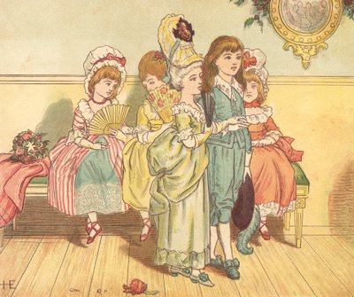 Fasjonable mennesker (farge litho) av Henry Hetherington Emmerson