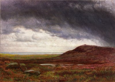 Moorland (akvarell og gouache) av Henry Hetherington Emmerson