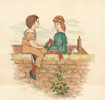 Neighborly People (farge litho) av Henry Hetherington Emmerson
