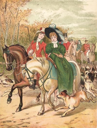 The Meet (farge litho) av Henry Hetherington Emmerson