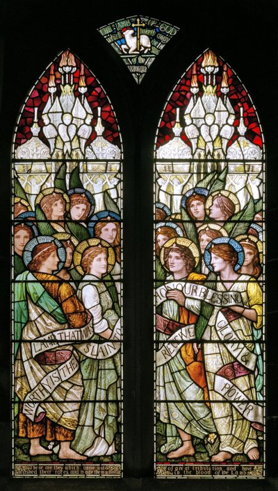 Bakewell, All Saints, Holiday Workshop, Henry Holiday, The Lamb Of God, 1893 av Henry Holiday