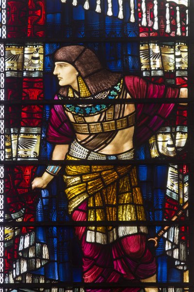 Durham Cathedral, Holday Workshop, Henry Holiday, Moses forlater The Court Of Pharaoh detalj, 1895 av Henry Holiday