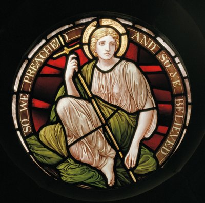 Faith, 1888 (farget glass) av Henry Holiday