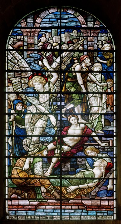 Romsey Abbey, James Powell & Sons, Henry Holiday, The Pool of Bethesda, 1890 av Henry Holiday