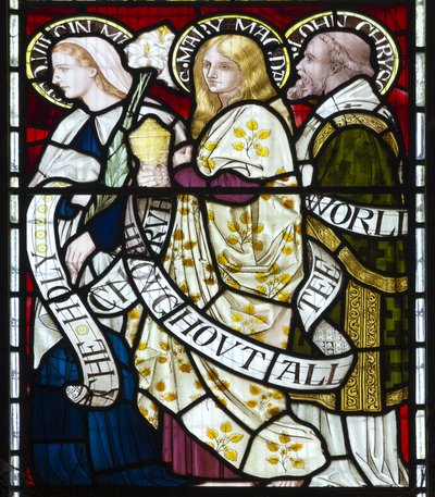Jomfru Maria, Maria Magdalena, Johannes, ca. 1872 av Henry Holiday