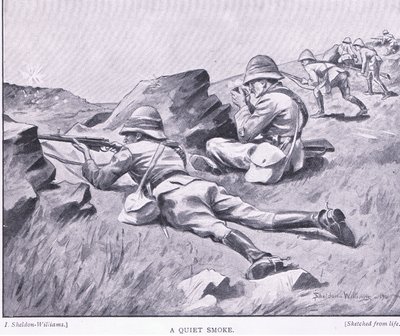 En stille røyk, fra After Pretoria: The Guerilla War utgitt av Harmsworth Bros Limited av Henry Inglis Jodrel Sheldon Williams