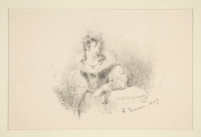 Portrett av en kvinne av Henry Inman