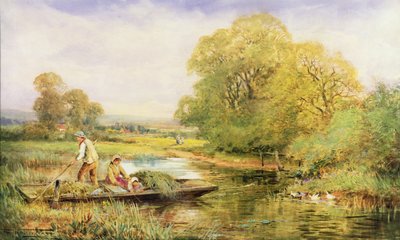Ferry on the Avon (akvarell) av Henry John Sylvester Stannard