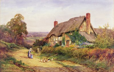 Første møte (akvarell) av Henry John Sylvester Stannard