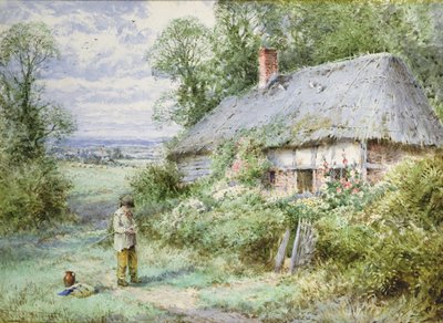 Shepherd Boy's Home (akvarell) av Henry John Sylvester Stannard