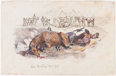 Vårt kavaleri, døde hester av Henry John Wilkinson
