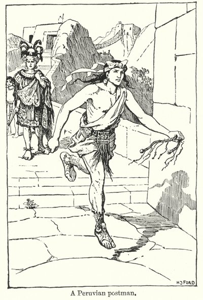 En peruansk postmann (lito) av Henry Justice Ford