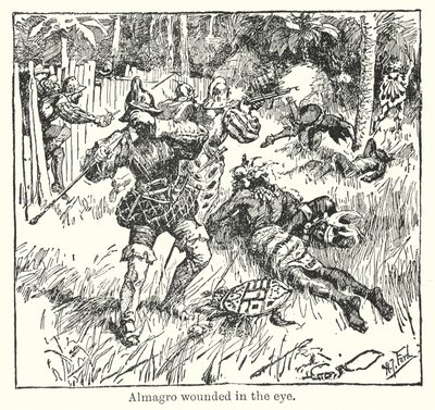 Almagro såret i øyet (lito) av Henry Justice Ford
