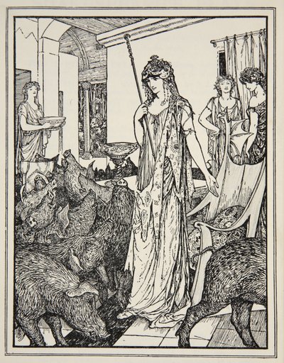 Circe sender Swine (The Companions of Ulysses) til Styes, frontispice fra 