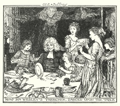 Hvordan Mr Wesleys skyttergraver danset på bordet (litho) av Henry Justice Ford