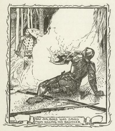 Hvordan Sir Bors ble reddet fra å drepe broren sin av Henry Justice Ford