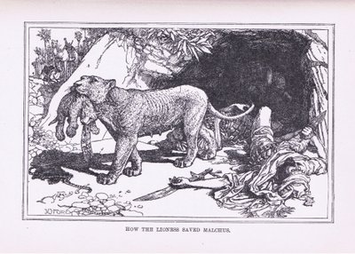 Hvordan løvinnen reddet Malcus, 1912 av Henry Justice Ford