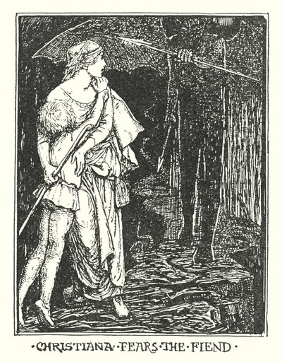 Illustrasjon til Pilegrimsreisen av John Bunyan (lito) av Henry Justice Ford