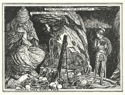 Illustrasjon til Pilegrimsreisen av John Bunyan (lito) av Henry Justice Ford
