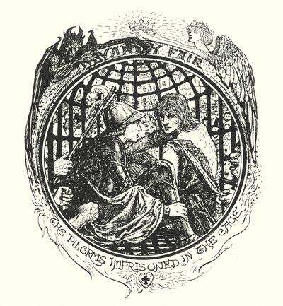 Illustrasjon til Pilegrimsreisen av John Bunyan (lito) av Henry Justice Ford