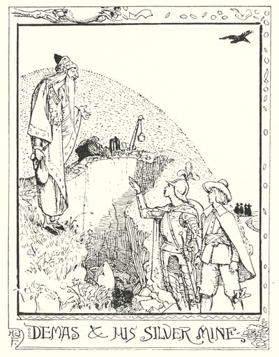 Illustrasjon til Pilegrimsreisen av John Bunyan (lito) av Henry Justice Ford