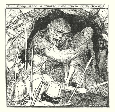 Illustrasjon til Pilegrimsreisen av John Bunyan (lito) av Henry Justice Ford