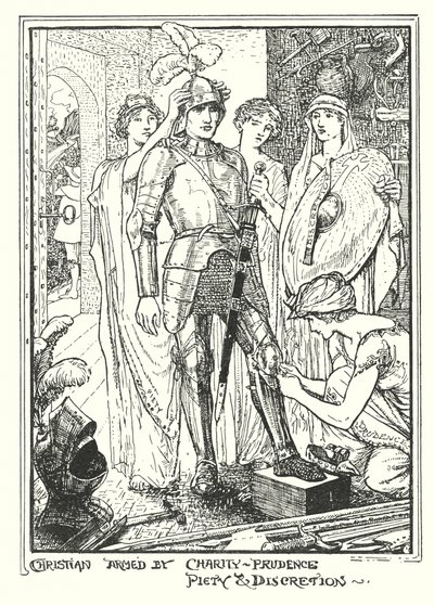 Illustrasjon til Pilegrimsreisen av John Bunyan (lito) av Henry Justice Ford